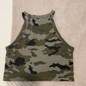 ZARA Camo Halter Tank